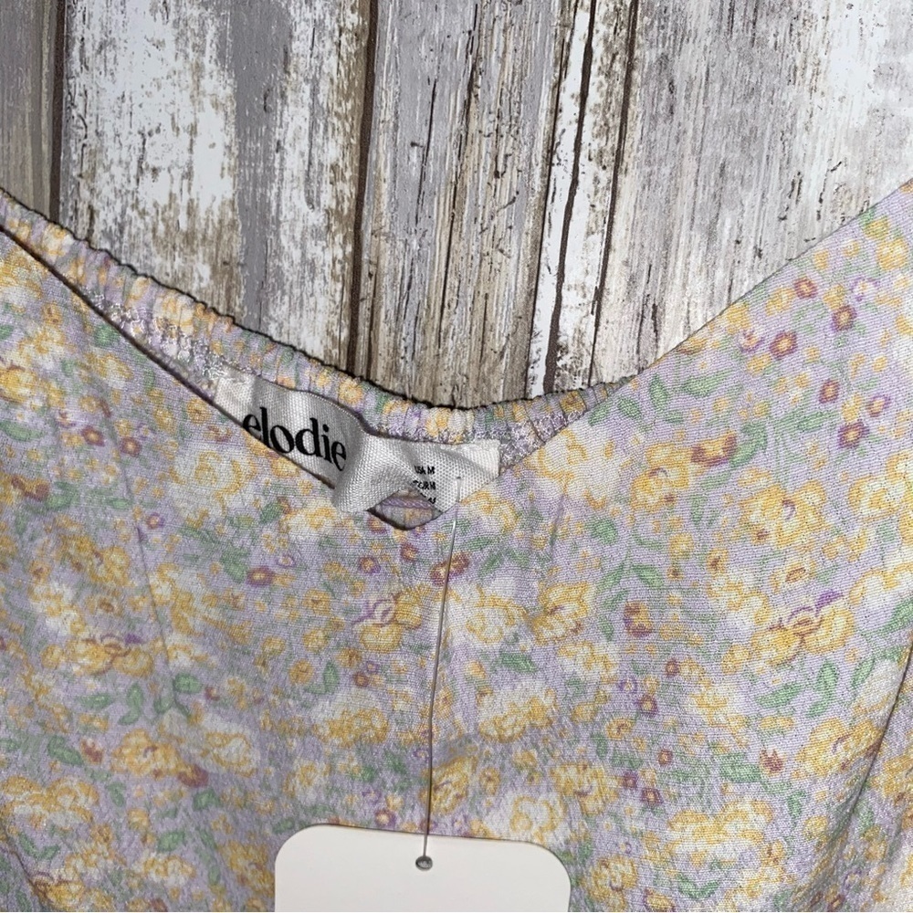 NWT Elodie Floral Light Mauve Crop - Picture 5 of 5